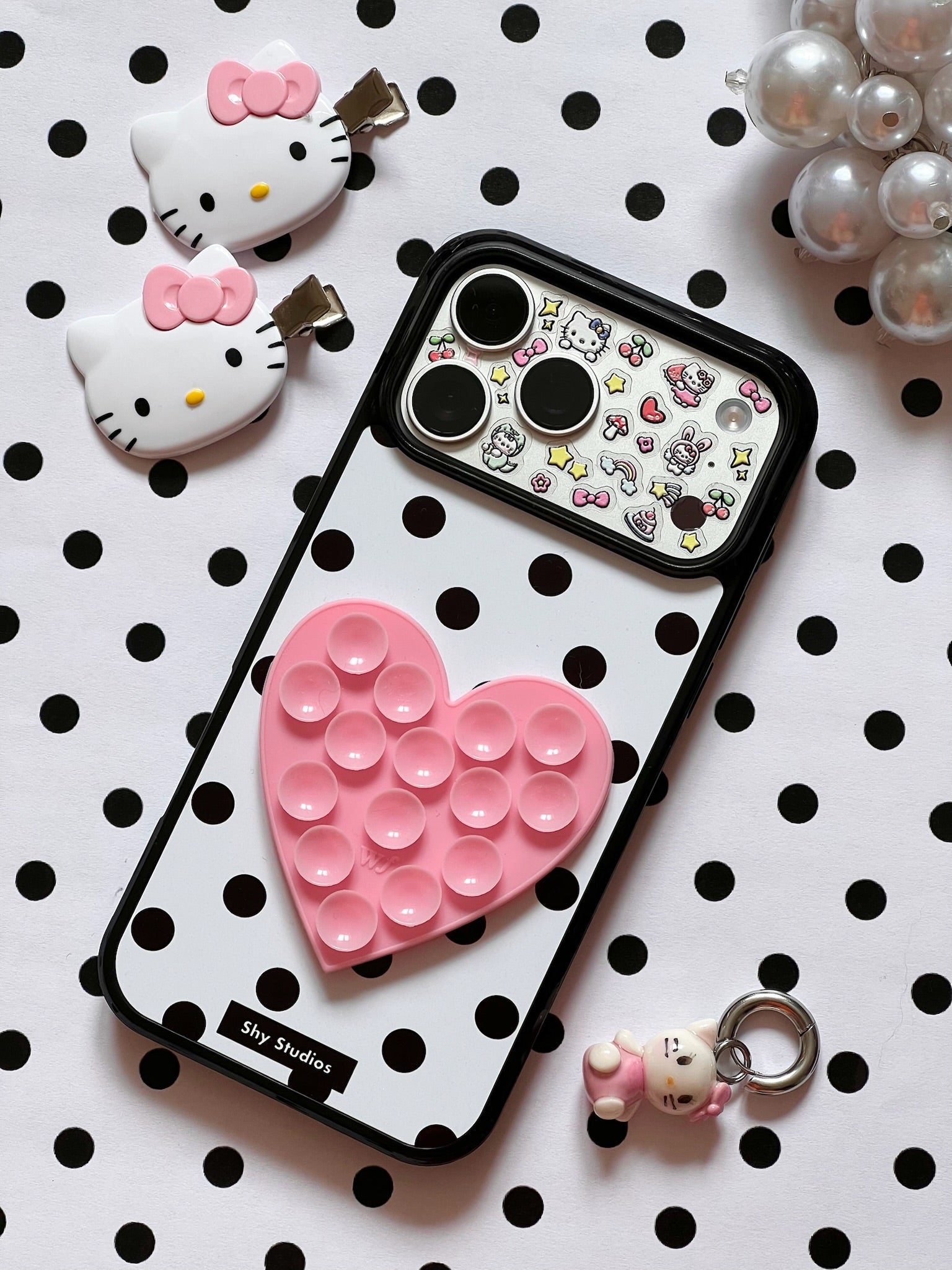 Polka Dots White
